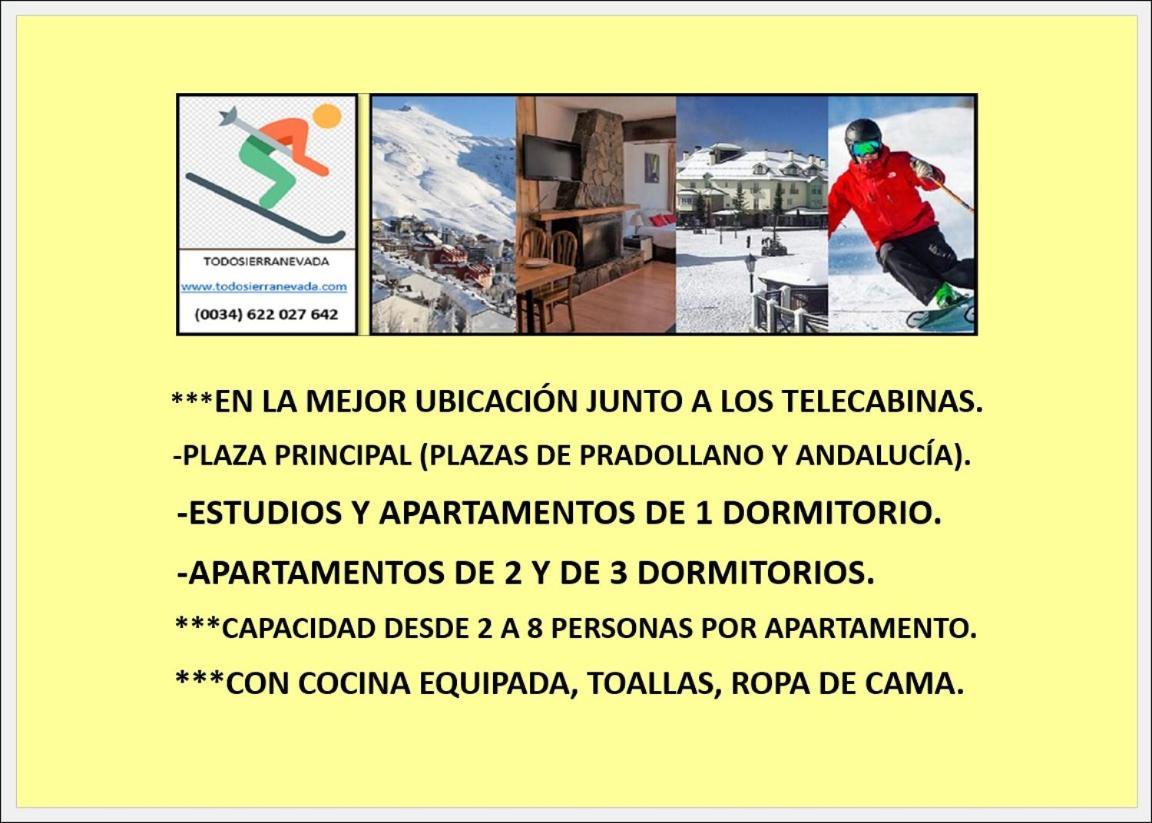 Ski & Snow Apartmentos By Todosierranevada - Plaza Principal Junto A Los Telecabinas Sierra Nevada Ngoại thất bức ảnh